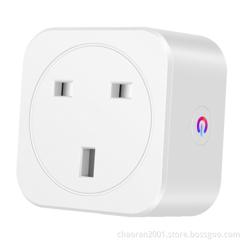 Smart Home UK Enclosure White Wifi Power Socket With App Wireless Remote Control Wall Plug WiFi Smart Plug For Home Automation